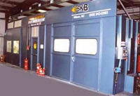 Custom Designed Paint Spray Booth Applications - created for NASCAR