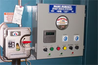 SK Bowling Down Draft Spray Booth Control Panel