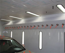 Retrofit to an existing paint booth